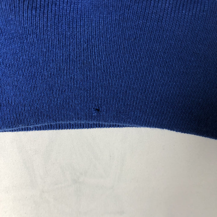 80s-90'S Russell MLB New York Mets sweatshirt pullover hoodie, Made in USA, Men's size L equivalent, Vintage cotton blue type Vintage Second Hand