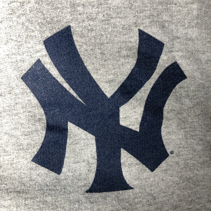 Hanes MLB New York Yankees sweatshirt pullover hoodie, men's size M (approx.) cotton gray type Vintage Second Hand