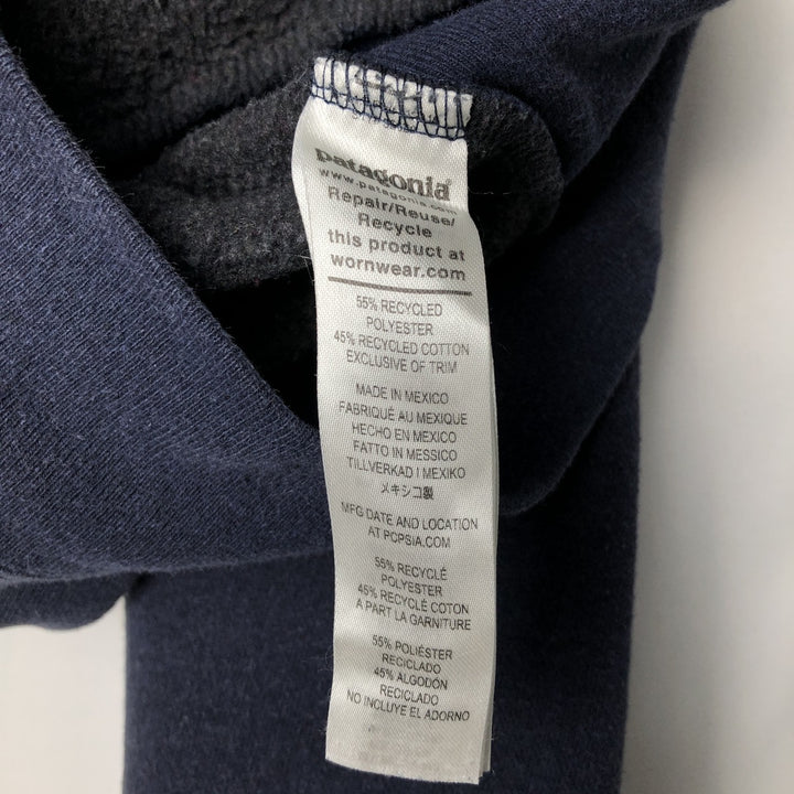 Patagonia Regular Fit 39621FA21 Sweatshirt Pullover Hoodie (Men's Size M) polyester navy blue type Vintage Second Hand
