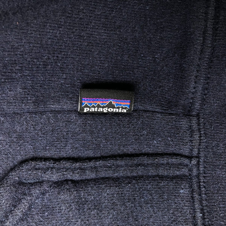 Patagonia Regular Fit 39621FA21 Sweatshirt Pullover Hoodie (Men's Size M) polyester navy blue type Vintage Second Hand