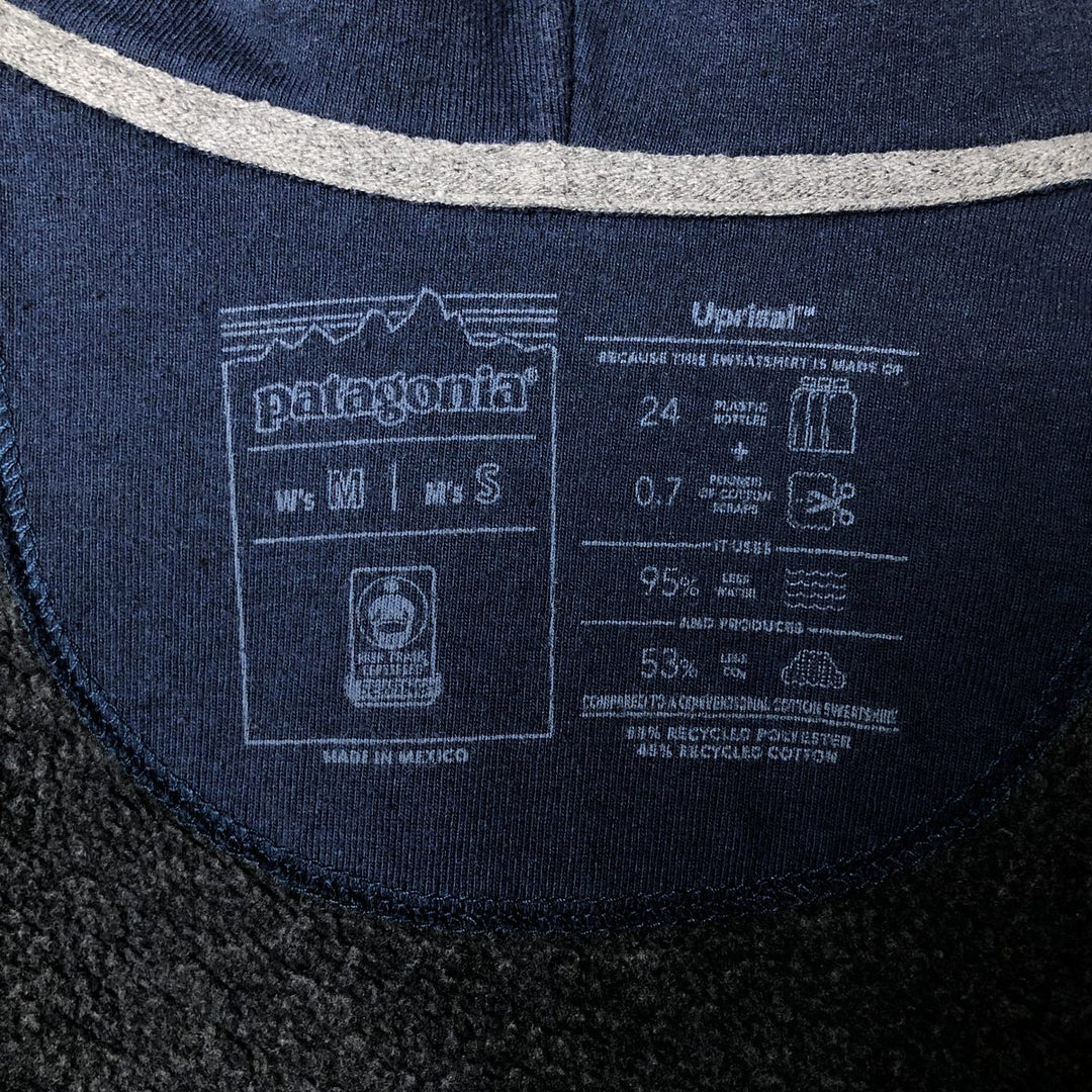 Patagonia 39666FA23 Fitz Roy Icon Uprising Hoodie Sweatshirt Pullover Hoodie (Men's Size S) polyester navy blue type Vintage Second Hand