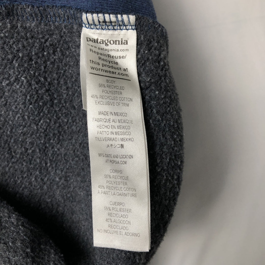 Patagonia 39666FA23 Fitz Roy Icon Uprising Hoodie Sweatshirt Pullover Hoodie (Men's Size S) polyester navy blue type Vintage Second Hand