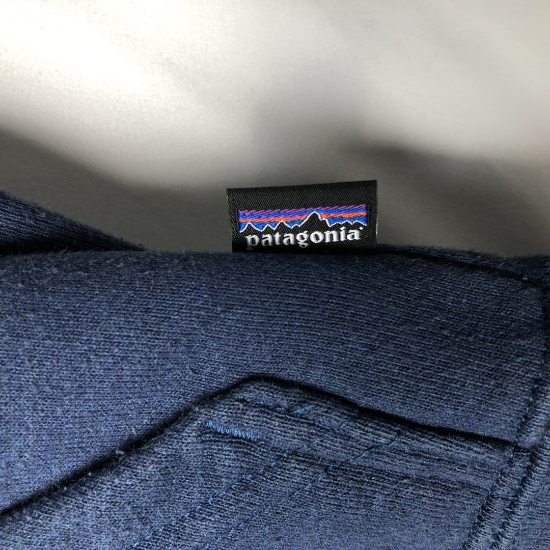 Patagonia 39666FA23 Fitz Roy Icon Uprising Hoodie Sweatshirt Pullover Hoodie (Men's Size S) polyester navy blue type Vintage Second Hand