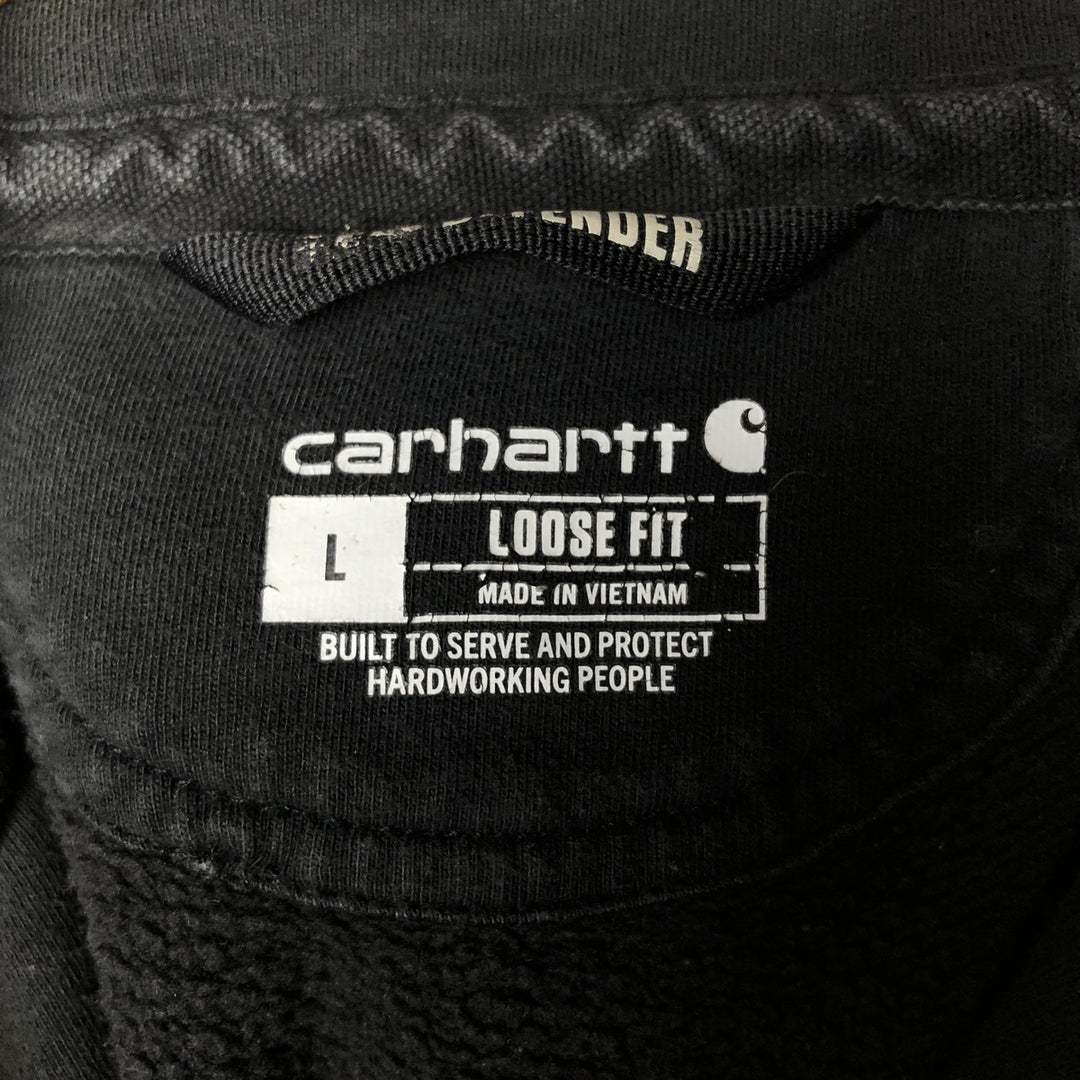 Carhartt North Star Emergency Vehicles Sweat Half-Zip Hoodie, Men's Size L (approx.) cotton black type Vintage Second Hand