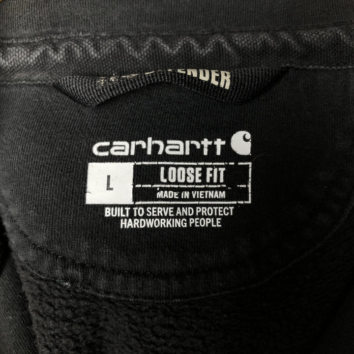 Carhartt North Star Emergency Vehicles Sweat Half-Zip Hoodie, Men's Size L (approx.) cotton black type Vintage Second Hand