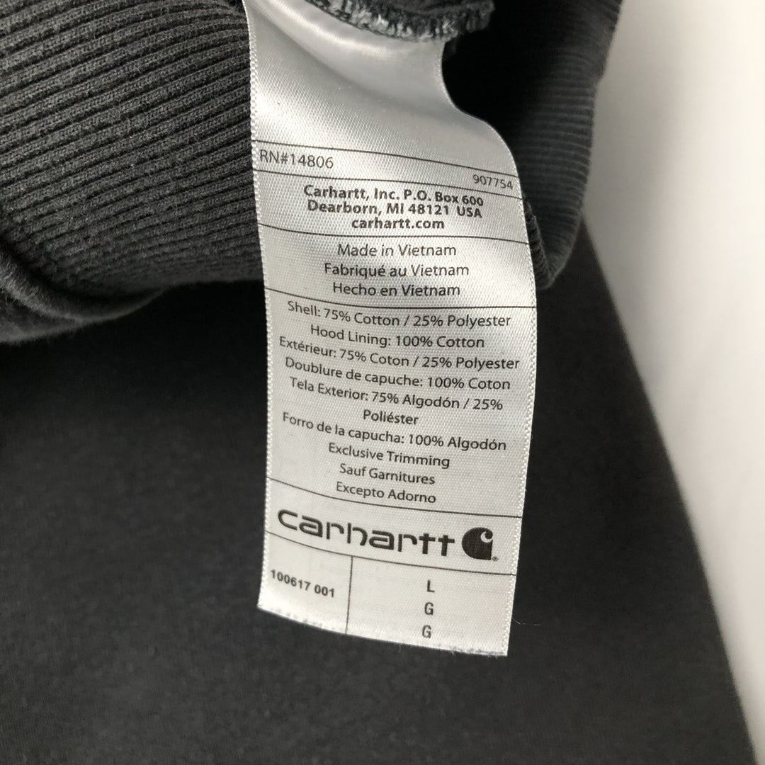 Carhartt North Star Emergency Vehicles Sweat Half-Zip Hoodie, Men's Size L (approx.) cotton black type Vintage Second Hand