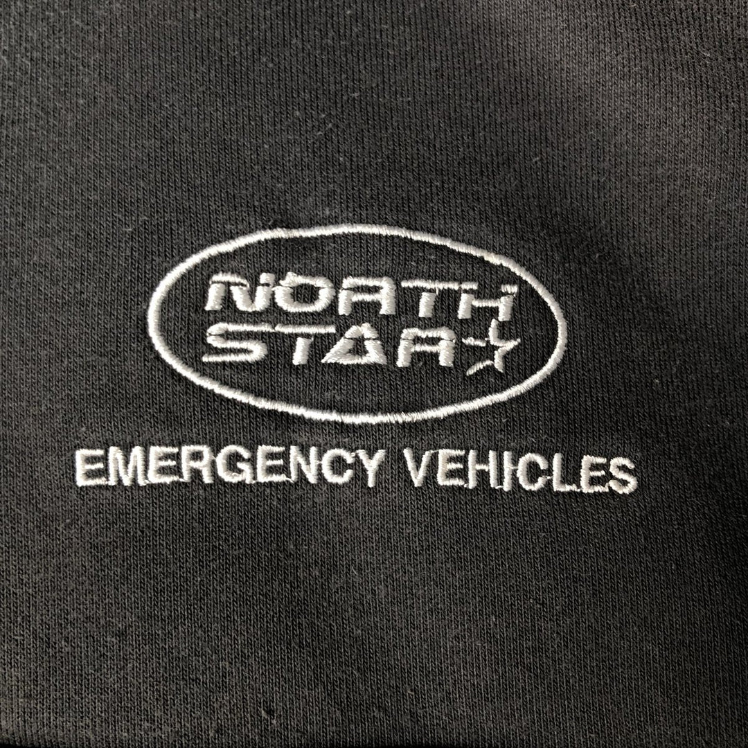 Carhartt North Star Emergency Vehicles Sweat Half-Zip Hoodie, Men's Size L (approx.) cotton black type Vintage Second Hand