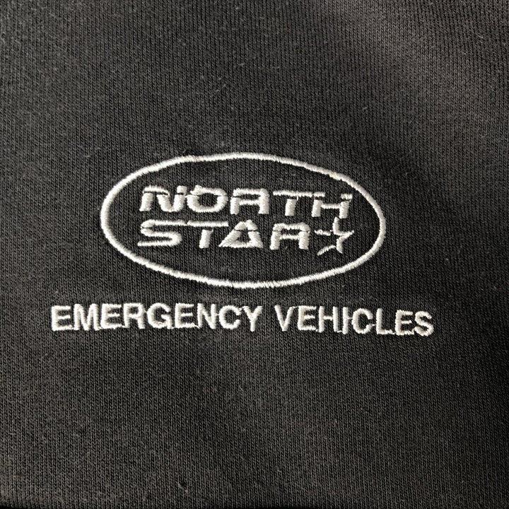 Carhartt North Star Emergency Vehicles Sweat Half-Zip Hoodie, Men's Size L (approx.) cotton black type Vintage Second Hand