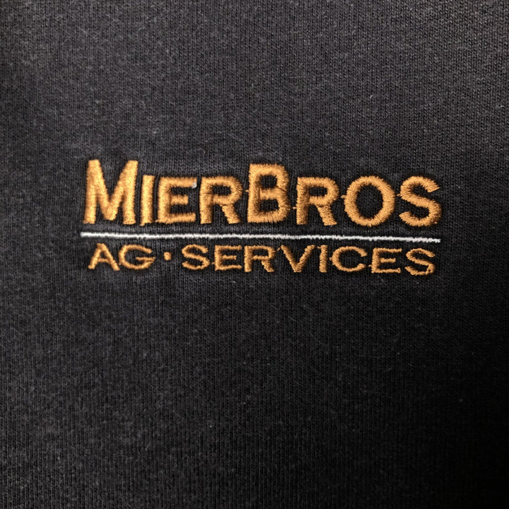 Carhartt MIERBROS AG SERVICES Half-Zip Sweatshirt Hoodie, Men's Size L (approx.) cotton black type Vintage Second Hand