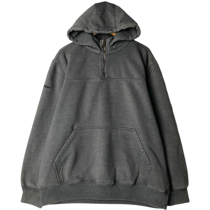 Carhartt ORIGINAL FIT XtendFlex™ Sweat Half-Zip Hoodie, Men's Size XL (approx.) cotton gray type Vintage Second Hand