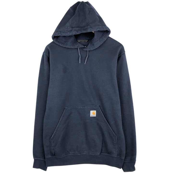 Carhartt Loose Fit Sweatshirt Pullover Hoodie, Men's Size Small cotton navy blue type Vintage Second Hand