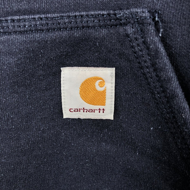 Carhartt Loose Fit Sweatshirt Pullover Hoodie, Men's Size Small cotton navy blue type Vintage Second Hand