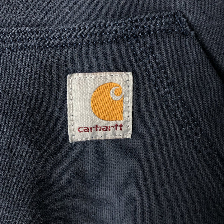 Carhartt Loose Fit Sweatshirt Pullover Hoodie, Men's Size Small cotton navy blue type Vintage Second Hand