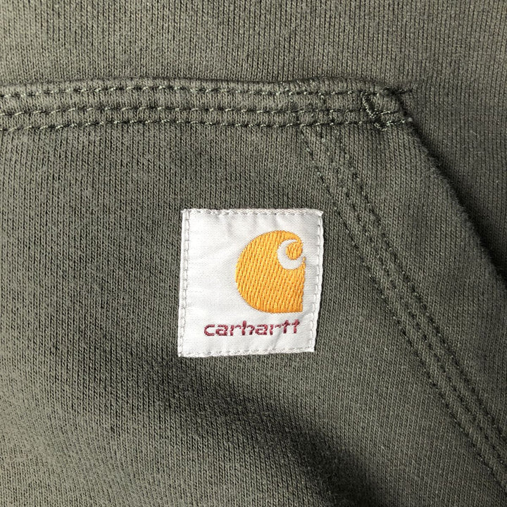 Carhartt ORIGINAL FIT sweatshirt pullover hoodie, men's size L cotton gray type Vintage Second Hand