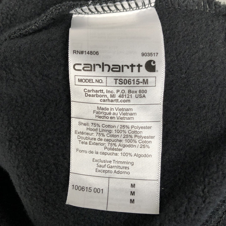 Carhartt Loose Fit Sweat Pullover Hoodie, Men's M Size cotton black type Vintage Second Hand