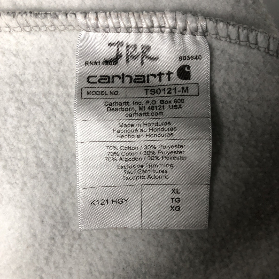 Carhartt Loose Fit Sweat Pullover Hoodie, Men's XL cotton gray type Vintage Second Hand