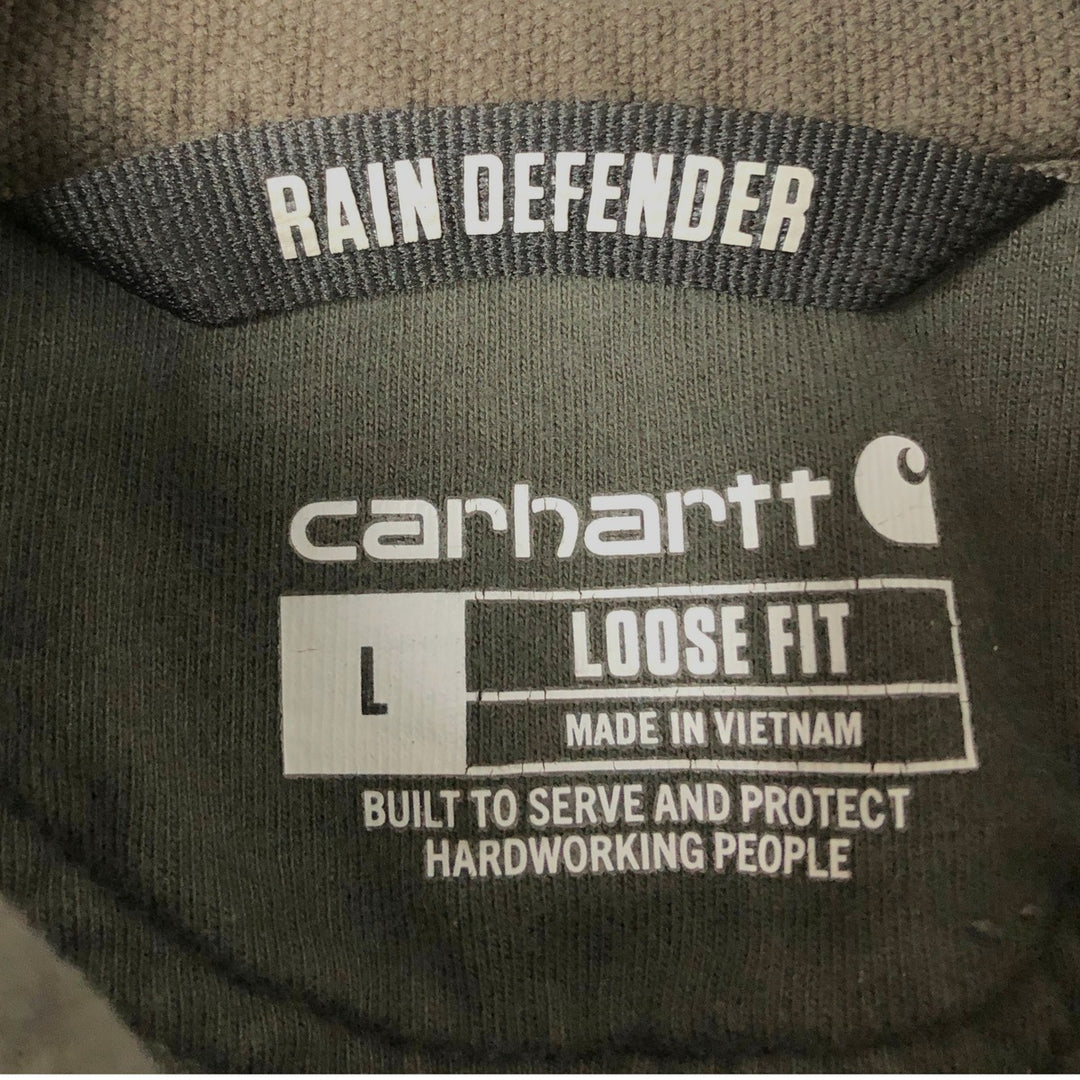 Carhartt Loose Fit Sweat Pullover Hoodie, Men's L size cotton Charcoal Vintage Second Hand