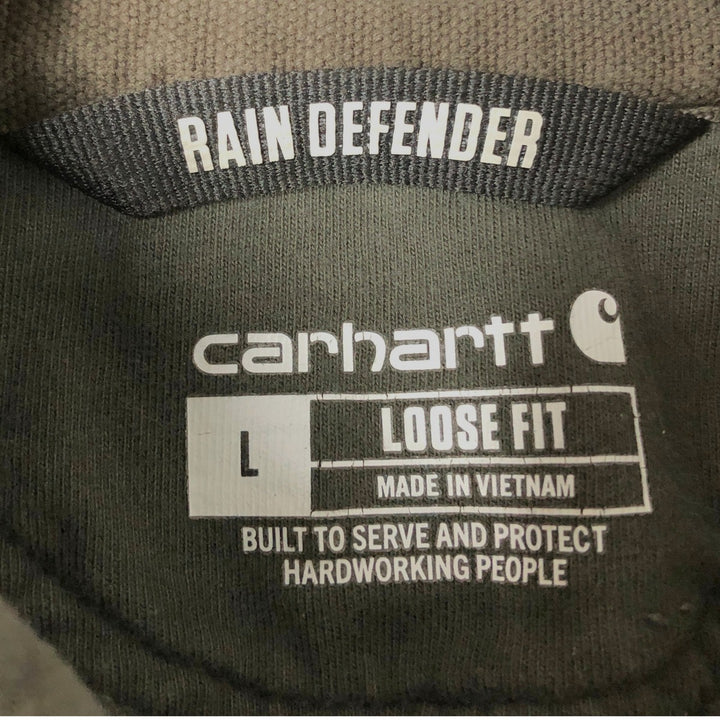 Carhartt Loose Fit Sweat Pullover Hoodie, Men's L size cotton Charcoal Vintage Second Hand