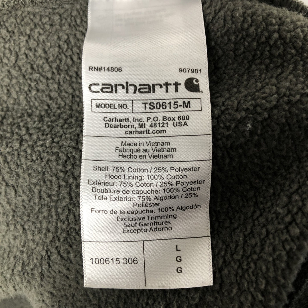 Carhartt Loose Fit Sweat Pullover Hoodie, Men's L size cotton Charcoal Vintage Second Hand