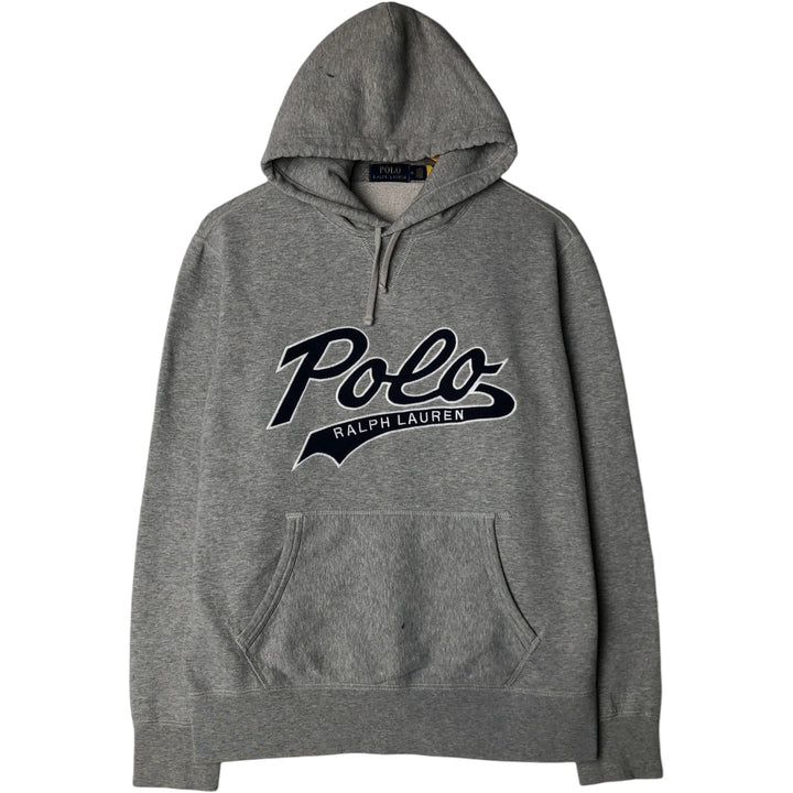 Ralph Lauren POLO RALPH LAUREN Sweatshirt pullover hoodie, men's size M cotton gray type Vintage Second Hand