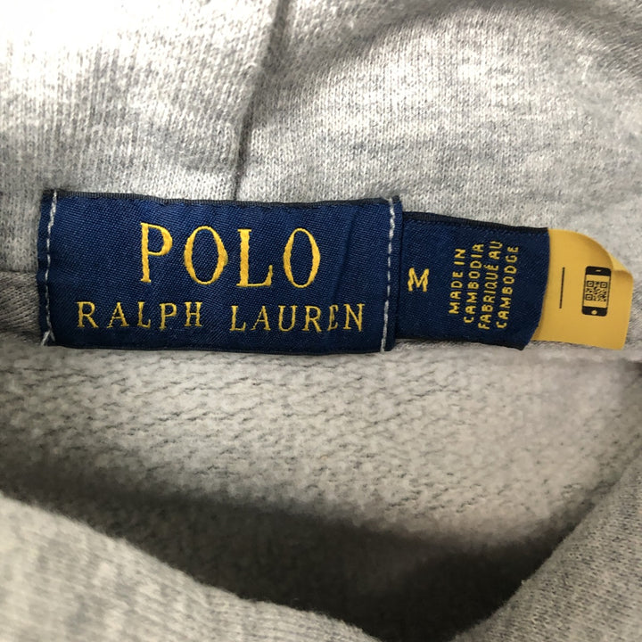 Ralph Lauren POLO RALPH LAUREN Sweatshirt pullover hoodie, men's size M cotton gray type Vintage Second Hand