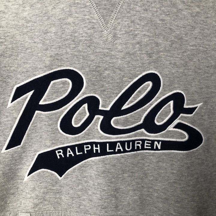 Ralph Lauren POLO RALPH LAUREN Sweatshirt pullover hoodie, men's size M cotton gray type Vintage Second Hand