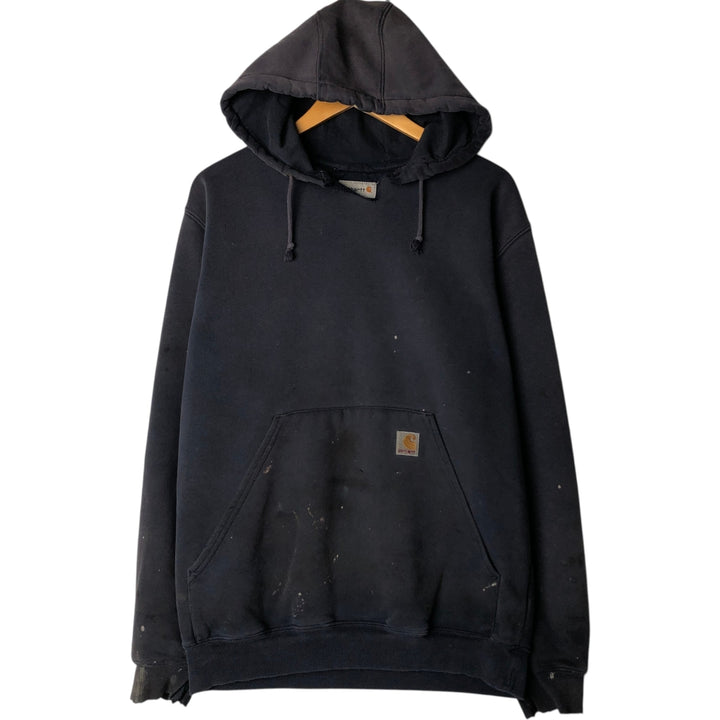 Carhartt Sweat Pullover Hoodie, Men's M Size cotton navy blue type Vintage Second Hand