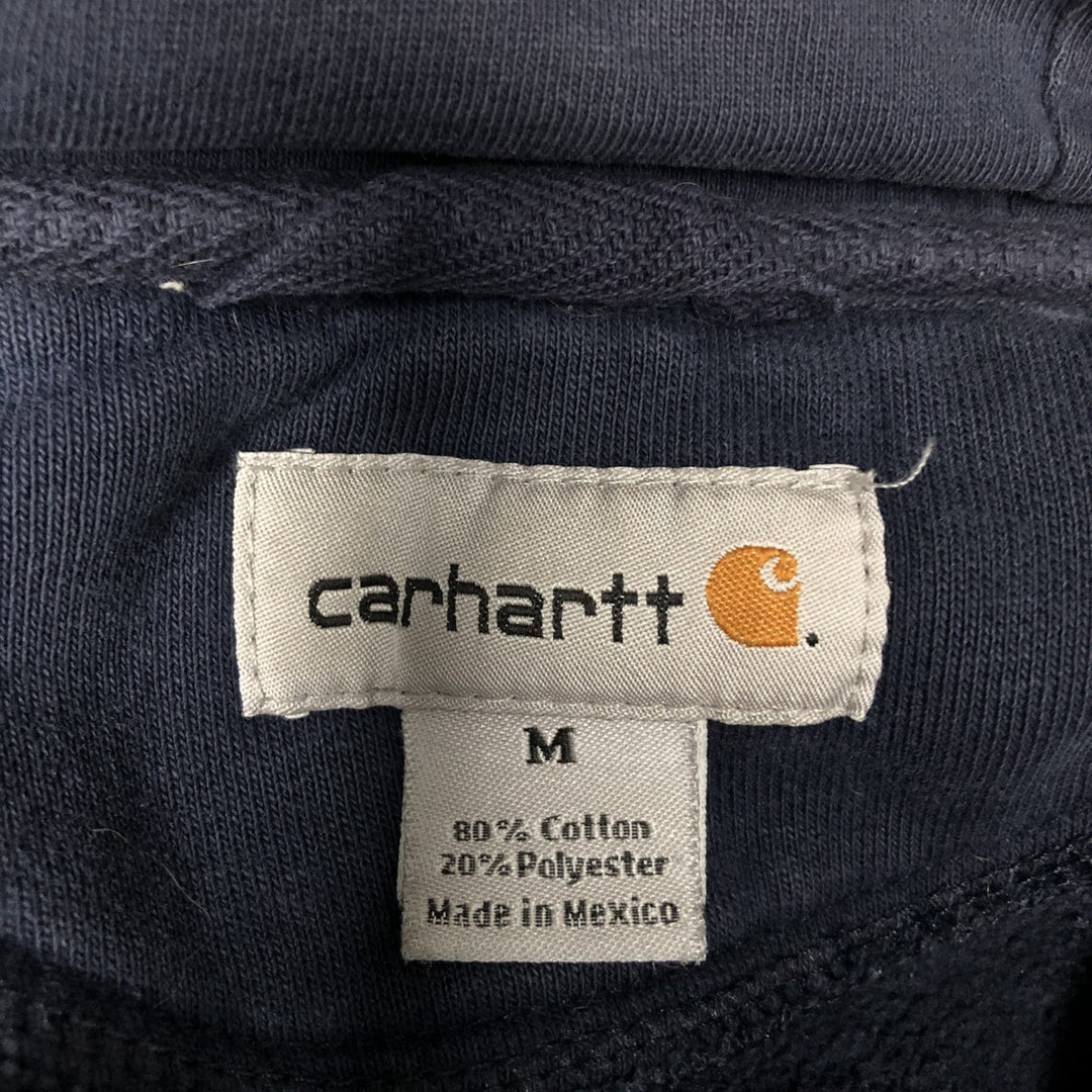 Carhartt Sweat Pullover Hoodie, Men's M Size cotton navy blue type Vintage Second Hand