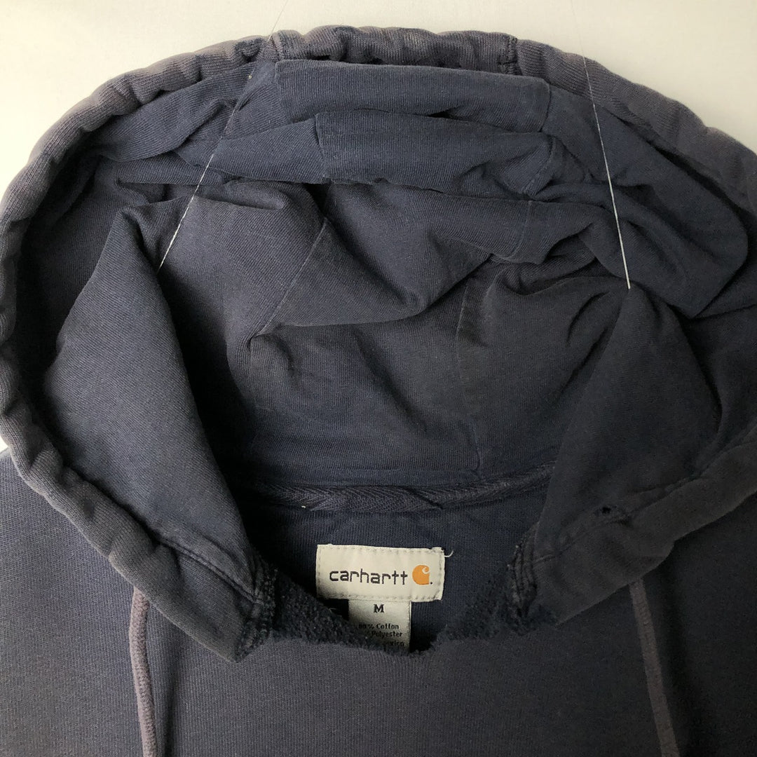 Carhartt Sweat Pullover Hoodie, Men's M Size cotton navy blue type Vintage Second Hand