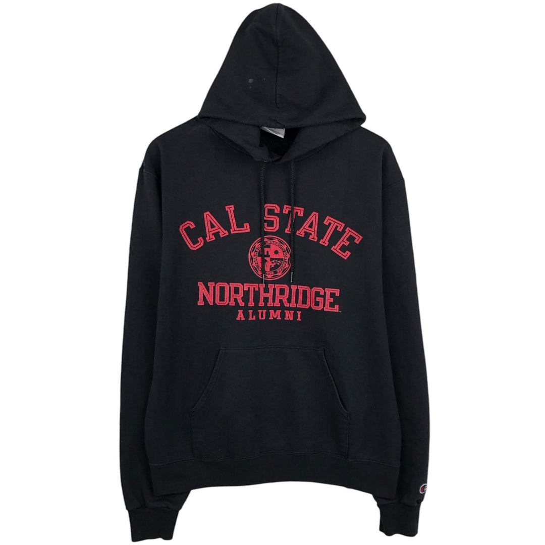 2000'S Champion ECO AUTHENTIC College Sweatshirt Pullover Hoodie, Men's Size M (approx.) cotton black type Vintage Second Hand