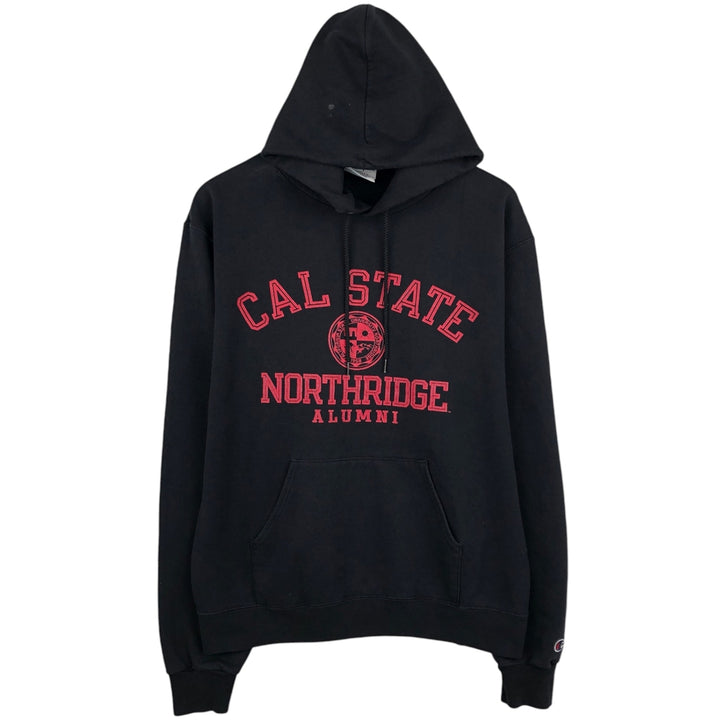 2000'S Champion ECO AUTHENTIC College Sweatshirt Pullover Hoodie, Men's Size M (approx.) cotton black type Vintage Second Hand