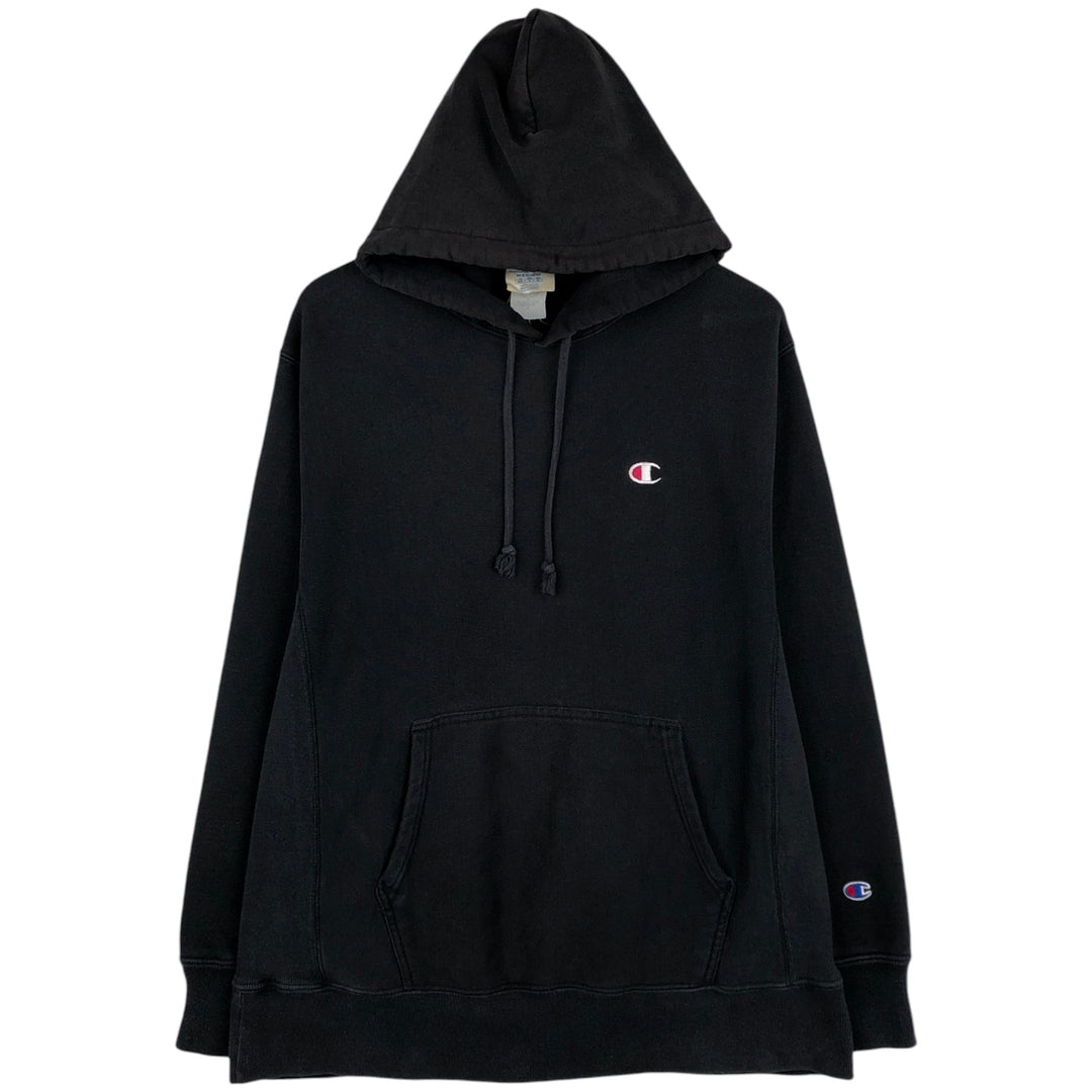 00'S Champion REVERSE WEAVE Reverse Weave Sweat Pullover Hoodie Men's M cotton black type Vintage Second Hand
