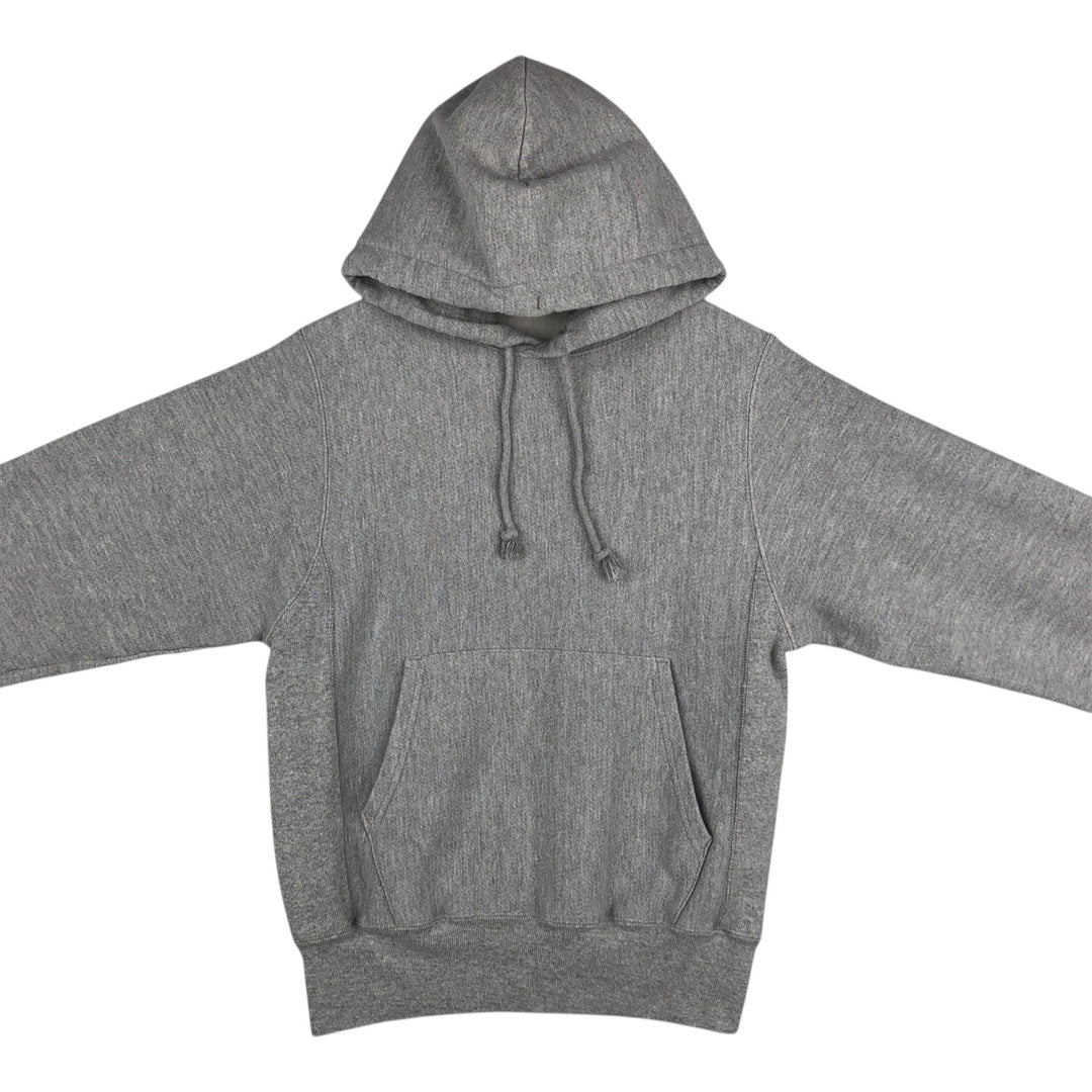 2000'S Champion REVERSE WEAVE (no logo) sweatshirt pullover hoodie, men's size XS equivalent. cotton gray type Vintage Second Hand