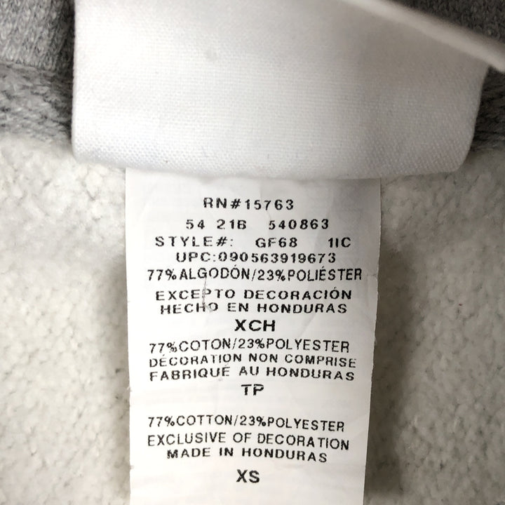 2000'S Champion REVERSE WEAVE (no logo) sweatshirt pullover hoodie, men's size XS equivalent. cotton gray type Vintage Second Hand