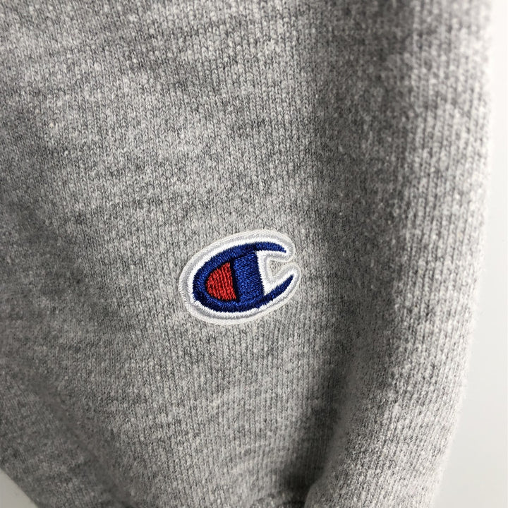 2000'S Champion REVERSE WEAVE (no logo) sweatshirt pullover hoodie, men's size XS equivalent. cotton gray type Vintage Second Hand
