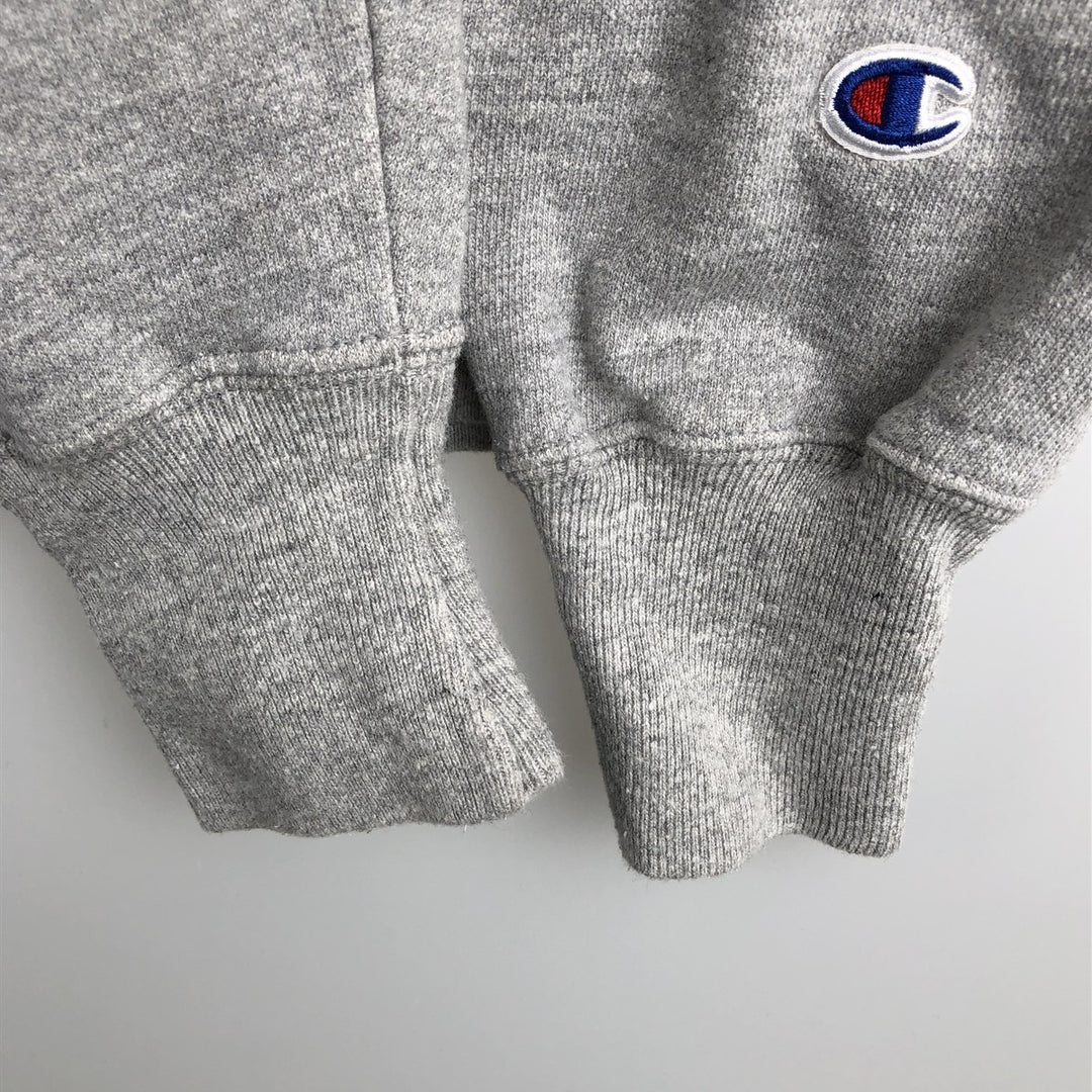 2000'S Champion REVERSE WEAVE (no logo) sweatshirt pullover hoodie, men's size XS equivalent. cotton gray type Vintage Second Hand