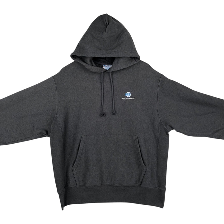 2000'S Champion REVERSE WEAVE Advertising Sweatshirt Pullover Hoodie, Men's Size L (approx.) cotton gray type Vintage Second Hand