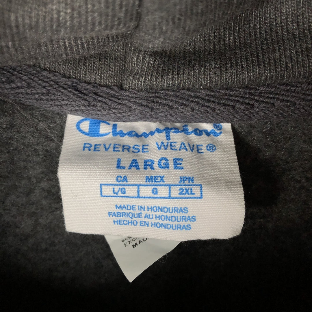 2000'S Champion REVERSE WEAVE Advertising Sweatshirt Pullover Hoodie, Men's Size L (approx.) cotton gray type Vintage Second Hand