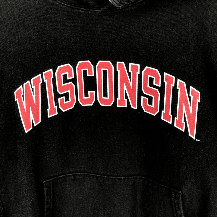 2000'S Champion REVERSE WEAVE Reverse Weave College Sweatshirt Pullover Hoodie, Men's Size L cotton black type Vintage Second Hand