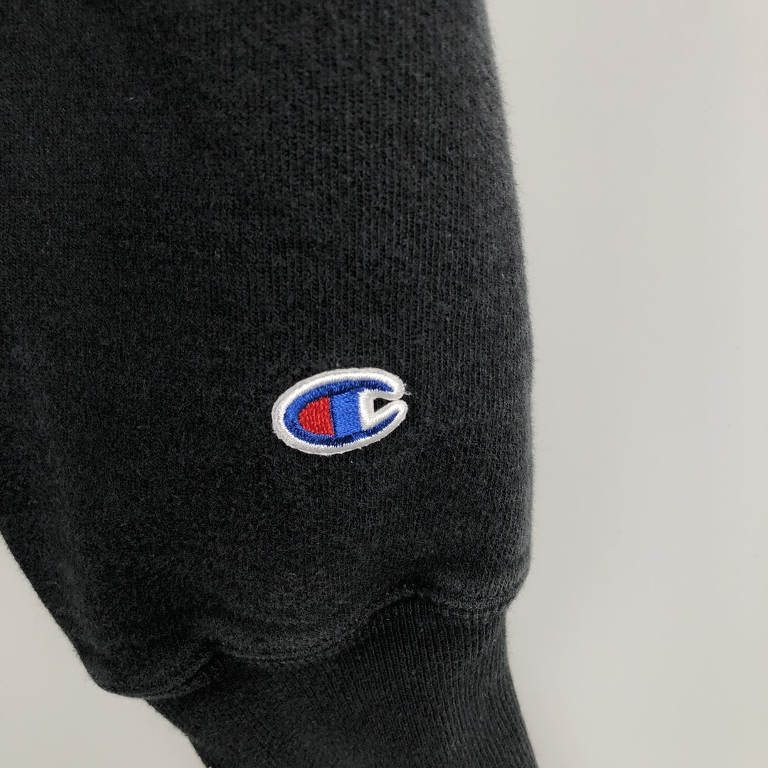 2000'S Champion REVERSE WEAVE Reverse Weave College Sweatshirt Pullover Hoodie, Men's Size L cotton black type Vintage Second Hand