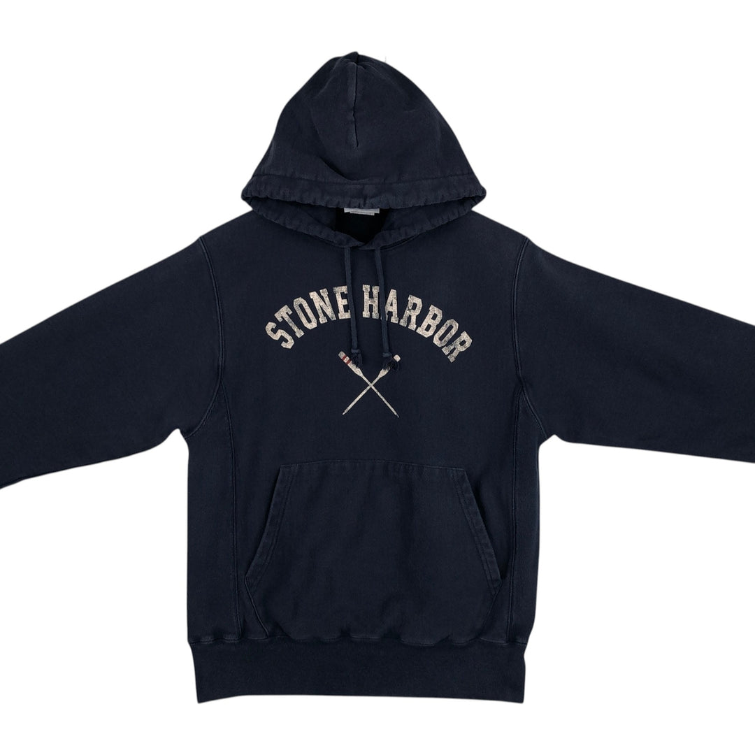 Champion REVERSE WEAVE Reverse Weave College Sweat Pullover Hoodie Men's S cotton navy blue type Vintage Second Hand