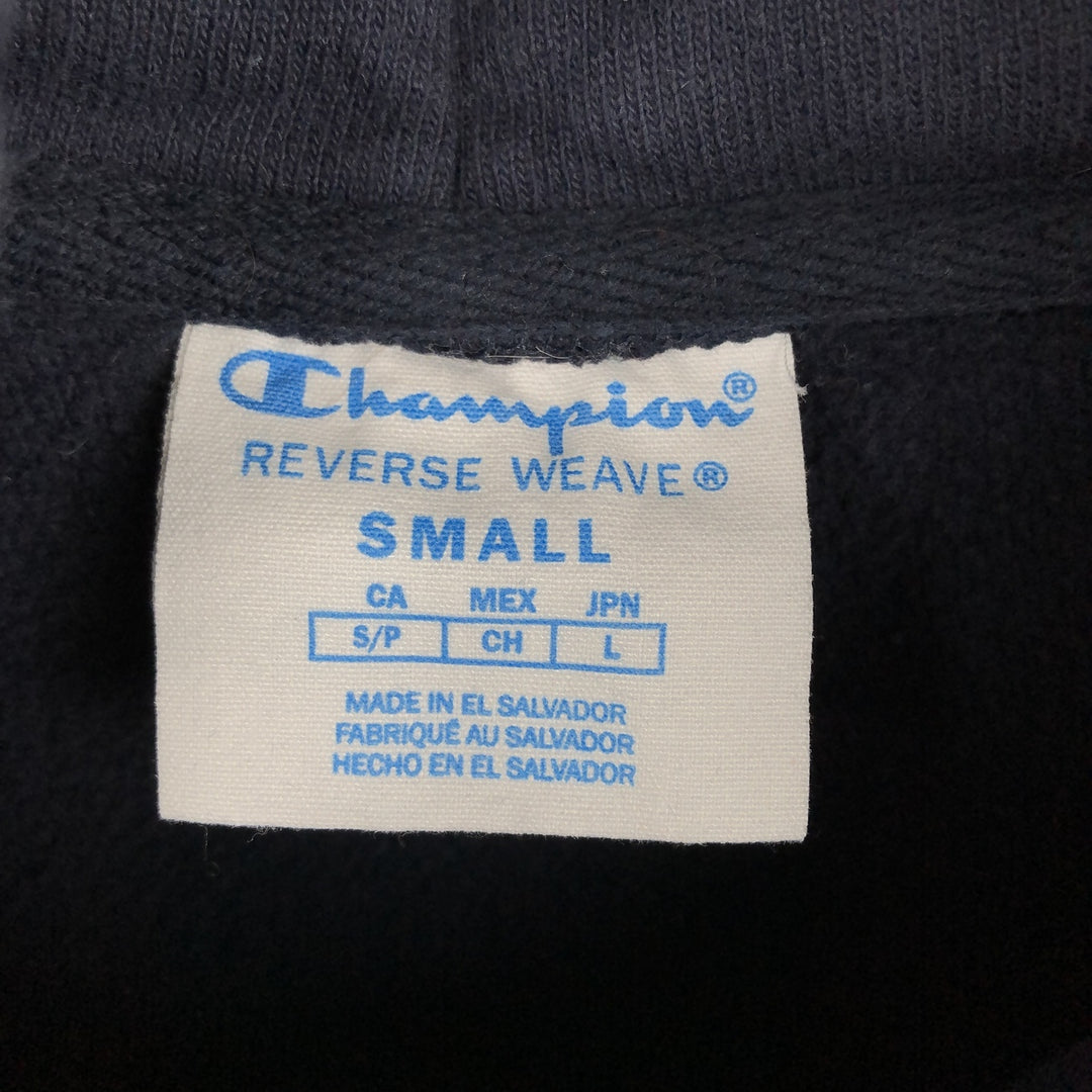 Champion REVERSE WEAVE Reverse Weave College Sweat Pullover Hoodie Men's S cotton navy blue type Vintage Second Hand
