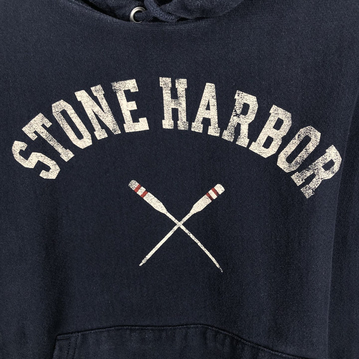 Champion REVERSE WEAVE Reverse Weave College Sweat Pullover Hoodie Men's S cotton navy blue type Vintage Second Hand