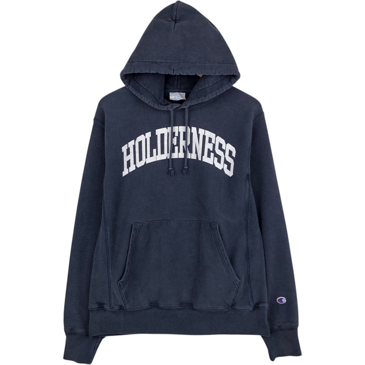 2000'S Champion REVERSE WEAVE Reverse Weave College Sweatshirt Pullover Hoodie, Men's Size M cotton navy blue type Vintage Second Hand