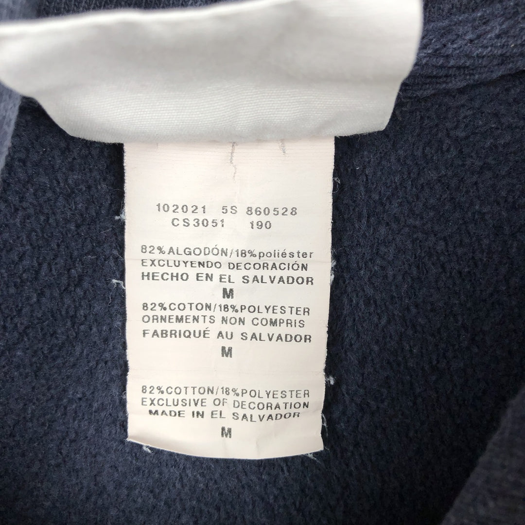 2000'S Champion REVERSE WEAVE Reverse Weave College Sweatshirt Pullover Hoodie, Men's Size M cotton navy blue type Vintage Second Hand