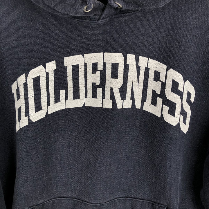 2000'S Champion REVERSE WEAVE Reverse Weave College Sweatshirt Pullover Hoodie, Men's Size M cotton navy blue type Vintage Second Hand