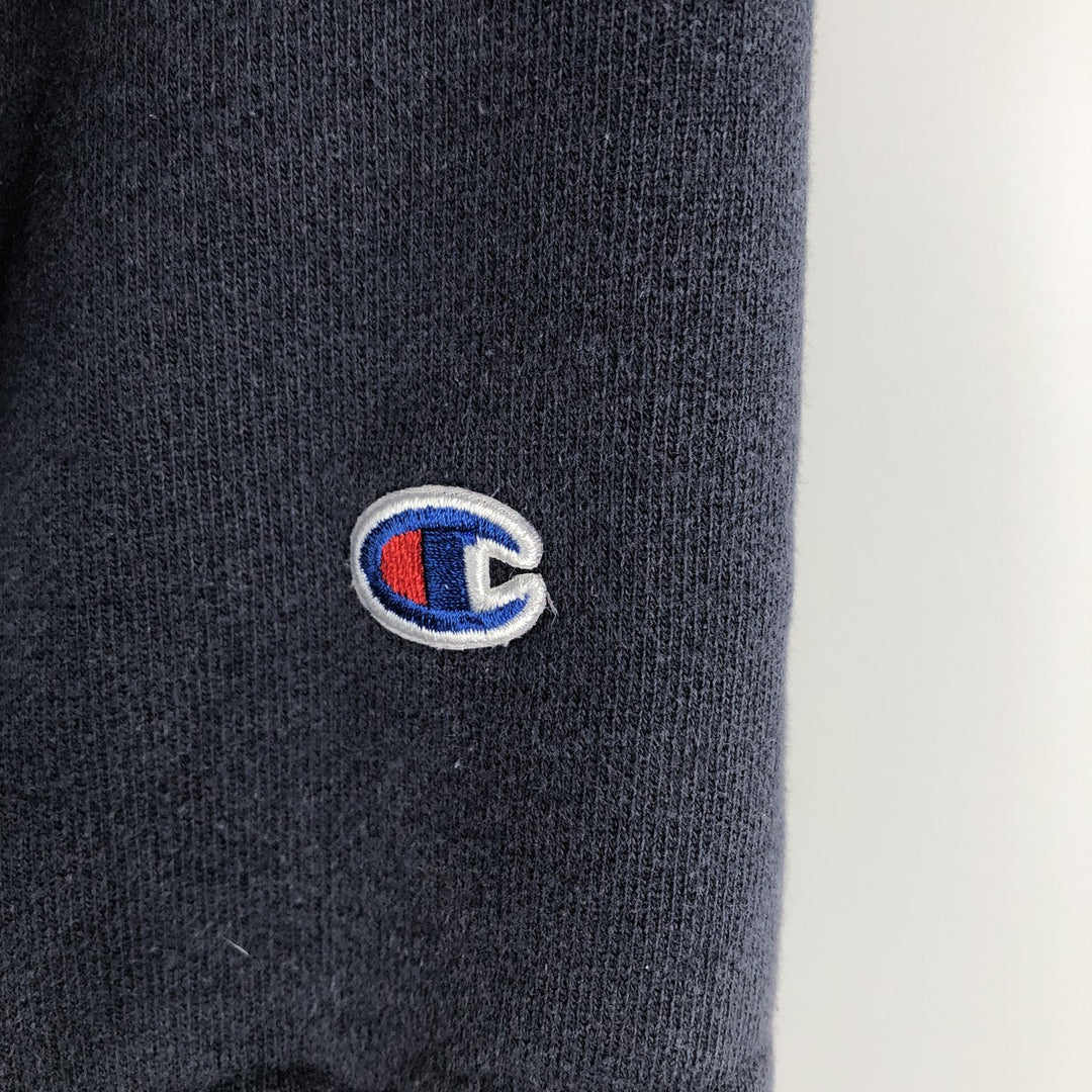 2000'S Champion REVERSE WEAVE Reverse Weave College Sweatshirt Pullover Hoodie, Men's Size M cotton navy blue type Vintage Second Hand