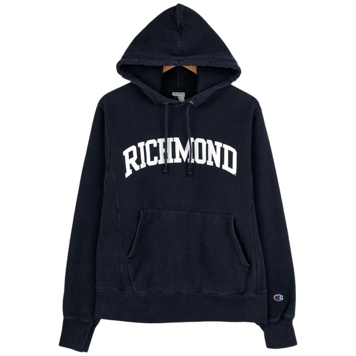 Champion Reverse Weave Replica Single-Color Tag College Sweatshirt Pullover Hoodie, Men's Size S (approx.) unclear navy blue type Vintage Second Hand