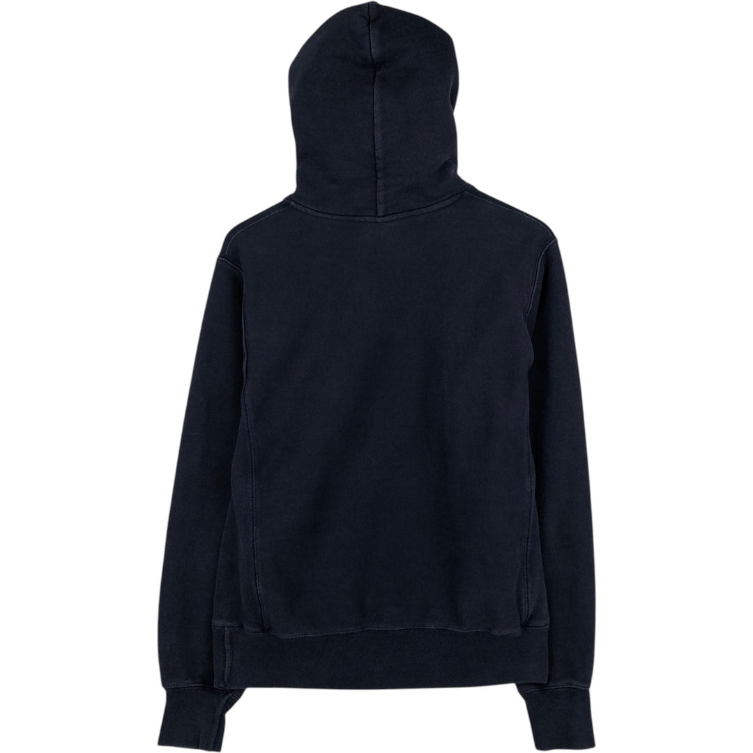 Champion Reverse Weave Replica Single-Color Tag College Sweatshirt Pullover Hoodie, Men's Size S (approx.) unclear navy blue type Vintage Second Hand