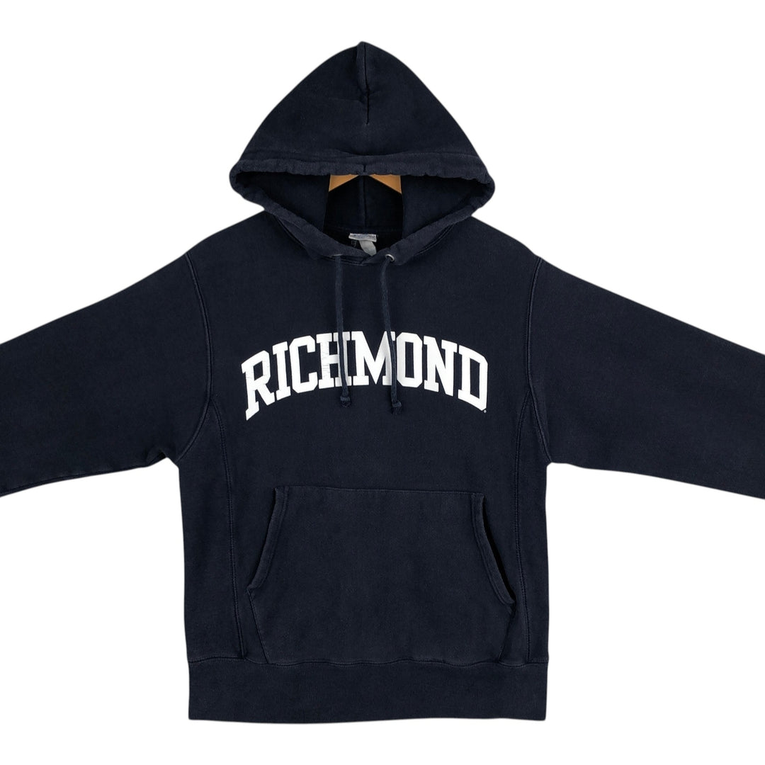 Champion Reverse Weave Replica Single-Color Tag College Sweatshirt Pullover Hoodie, Men's Size S (approx.) unclear navy blue type Vintage Second Hand